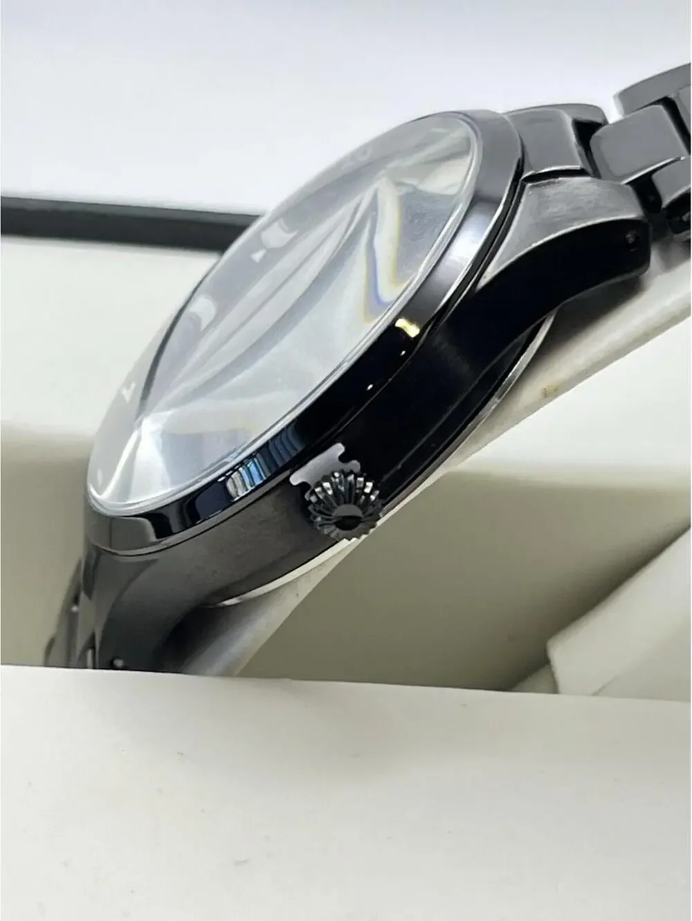 ADOLFO Men’s Watch World Map Black and white Quartz New in box Works